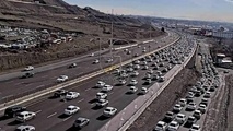 ترافیک سنگین در آزادراه های قزوین-کرج-تهران، ساوه-تهران و قم-تهران