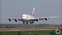 First Emirates Airbus A380 flies into retirement