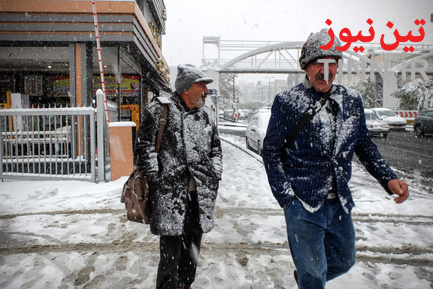 بارش اولین برف پاییزی در تهران