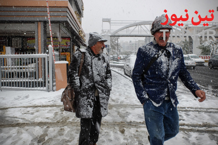 بارش اولین برف پاییزی در تهران