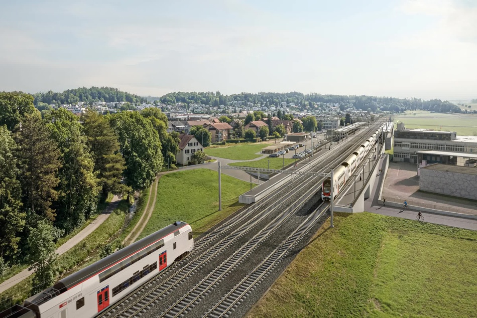 Construction Begins on Four-Track Expansion Between Zurich and Winterthur