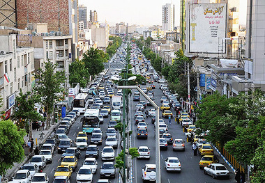 جدول وضعیت ترافیک لحظه‌ای راه‌های اصلی و فرعی استان تهران -۱
