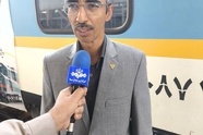 عبور زائران اربعین از ایستگاه راه‌آهن زاهدان