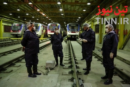 ضدعفونی و شست‌وشوی واگن‌های مترو در تهران