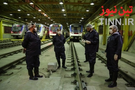 ضدعفونی و شست‌وشوی واگن‌های مترو در تهران