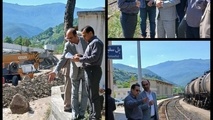 بازدید معاون فنی و زیربنایی راه آهن از پروژه های اداره کل شمال ۱
