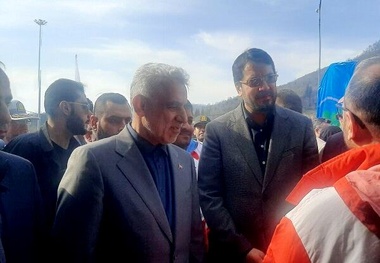 بازدید وزیر راه و شهرسازی و رئیس پلیس راهور فراجا از آزادراه قزوین - رشت 