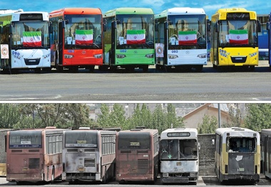 نوسازی ناوگان در خط ۲۵۶  اتوبوسرانی تهران 
