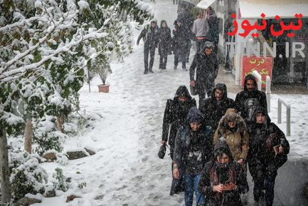بارش اولین برف پاییزی در تهران