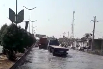 فیلم| آبگرفتگی خیابان