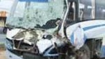یک دستگاه اتوبوس در جاده خاش واژگون شد