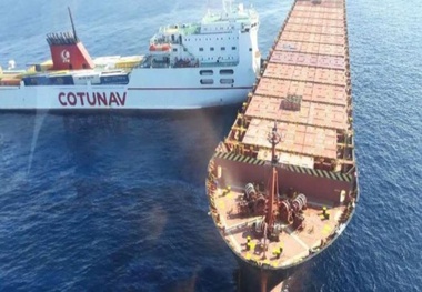 Container ship, ferry collide near Corsica