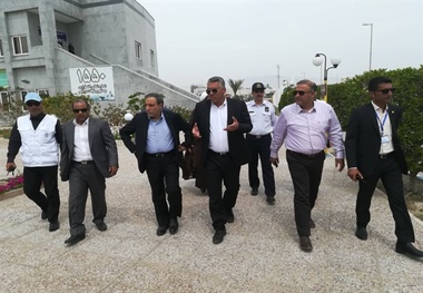بازدید معاون برنامه‌ریزی سازمان بنادر از بندر حقانی