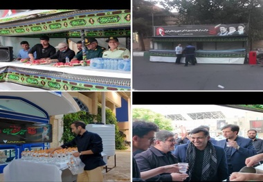 موکب شهدای راه‌آهن قم با مشارکت مردمی و شرکت‌های مسافری، میزبان عزاداران تشییع رهبر شهید 