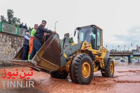 گزارش تصویری وضعیت تبریز بعد از بارندگی شدید 
