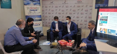 بازدید مدیرعامل شرکت واگن پارس از غرفه تین 