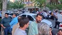 تجمع رانندگان کامیون در مقابل مجتمع قضایی تهران/ درخواست تسریع رسیدگی به تخلفات سه شرکت وارد کننده ناوگان