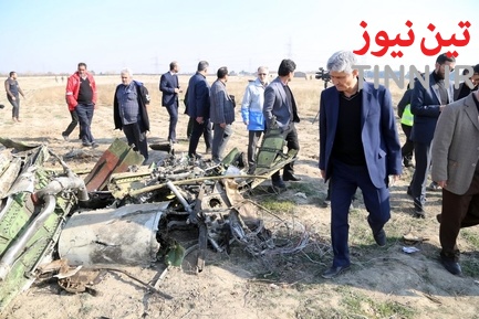 بازدید مدیر فرودگاه امام از محل سقوط هواپیمای مسافربری بویینگ ۷۳۷ متعلق به خطوط هوایی اوکراین