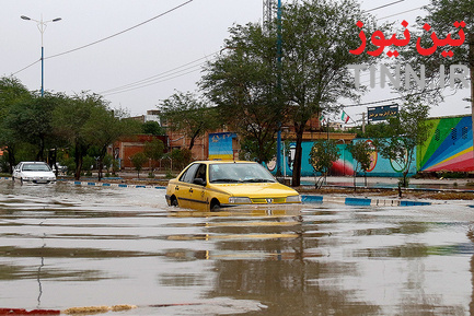 آبگرفتگی معابر در آبادان