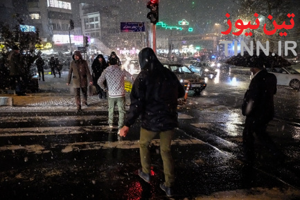 بارش اولین برف زمستانی در تهران