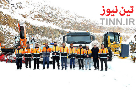 عملیات راهداری زمستانی در جاده هراز