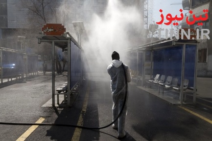 عملیات گندزدایی زدایی و ضدعفونی معابر اصلی و فرعی خیابان ولیعصر‎(عج)