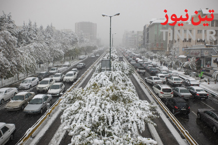 بارش اولین برف پاییزی در تهران