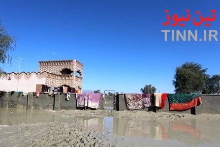 مناطق سیل زده جاسک