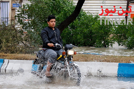 آبگرفتگی معابر در آبادان