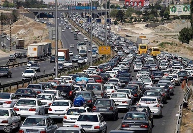 ترافیک سنگین در محور کرج به تهران