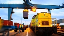 China train arrives in port of Rotterdam
