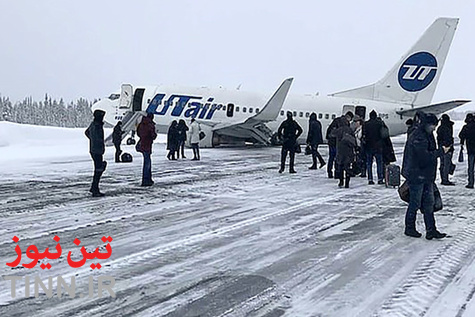 خروج هواپیمای بوئینگ مسافربری از باند در روسیه