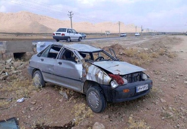 واژگونی خودروی پراید در جاده سبزوار- داورزن دو کشته بر جا گذاشت